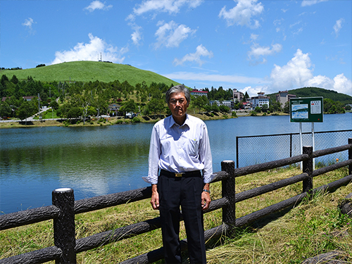 白樺湖と両角さん