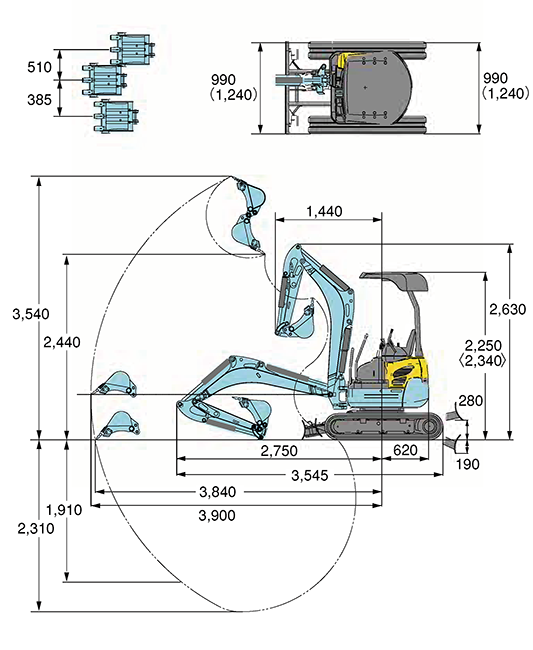 U-17-3α作業範囲囲